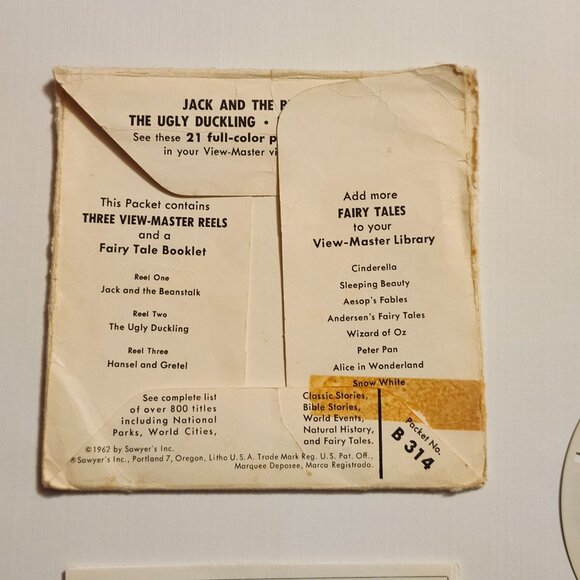 VINTAGE Jack and the Beanstalk View Master Reel and Story Book - Picture 2 of 8